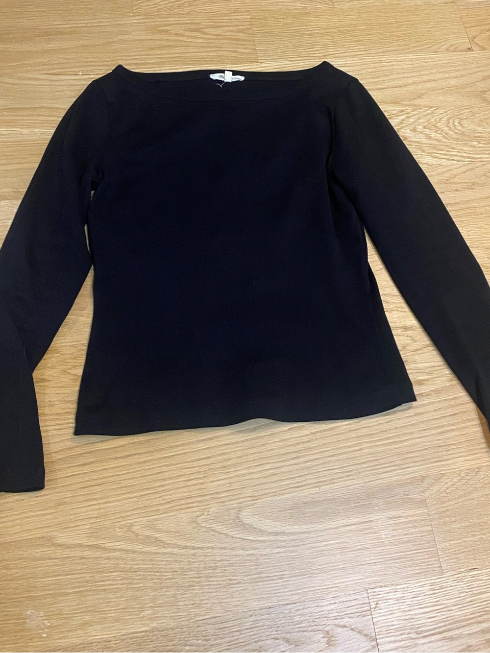 Madewell Black SOLD OUT Boatneck Tee in 100% Cotton. Size M (runs small)